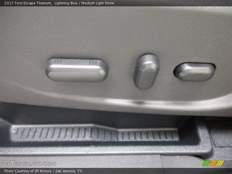 Lightning Blue / Medium Light Stone 2017 Ford Escape Titanium