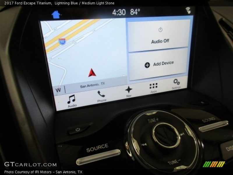 Lightning Blue / Medium Light Stone 2017 Ford Escape Titanium