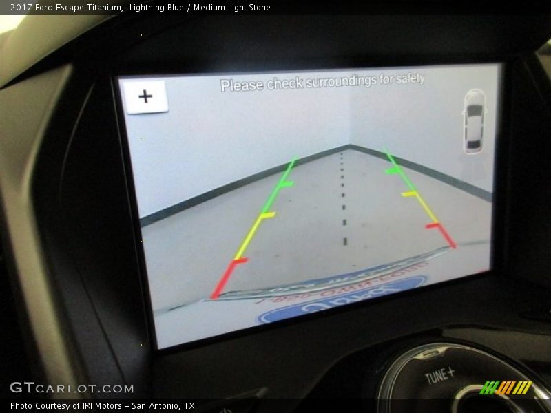 Lightning Blue / Medium Light Stone 2017 Ford Escape Titanium