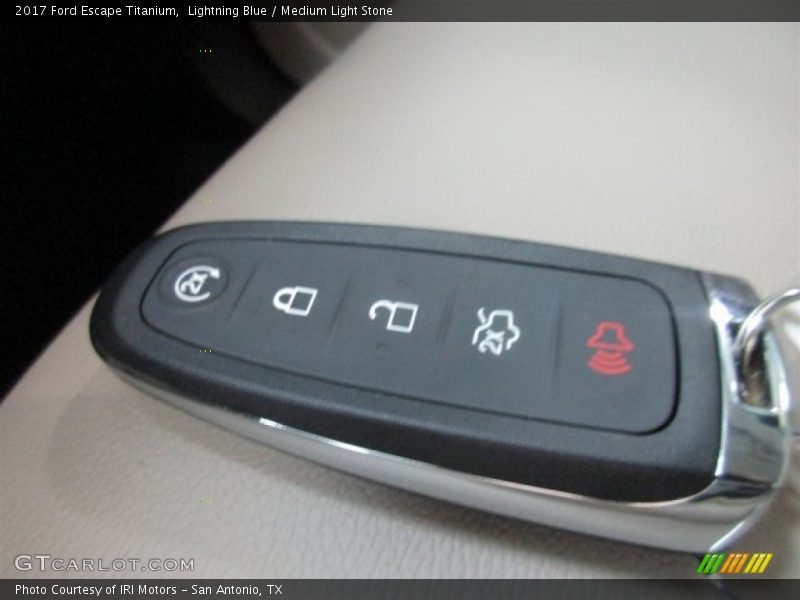 Lightning Blue / Medium Light Stone 2017 Ford Escape Titanium