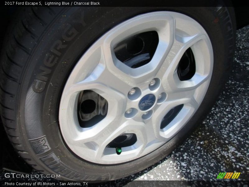 Lightning Blue / Charcoal Black 2017 Ford Escape S