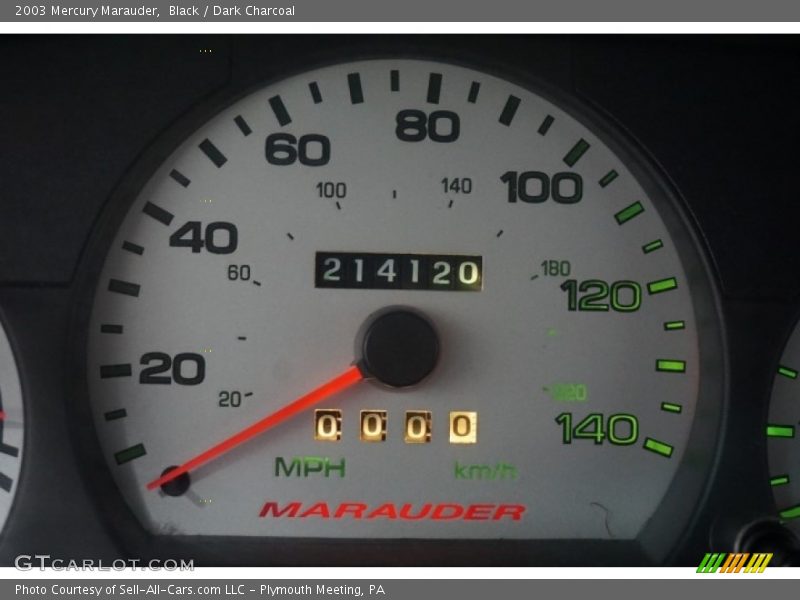 Black / Dark Charcoal 2003 Mercury Marauder