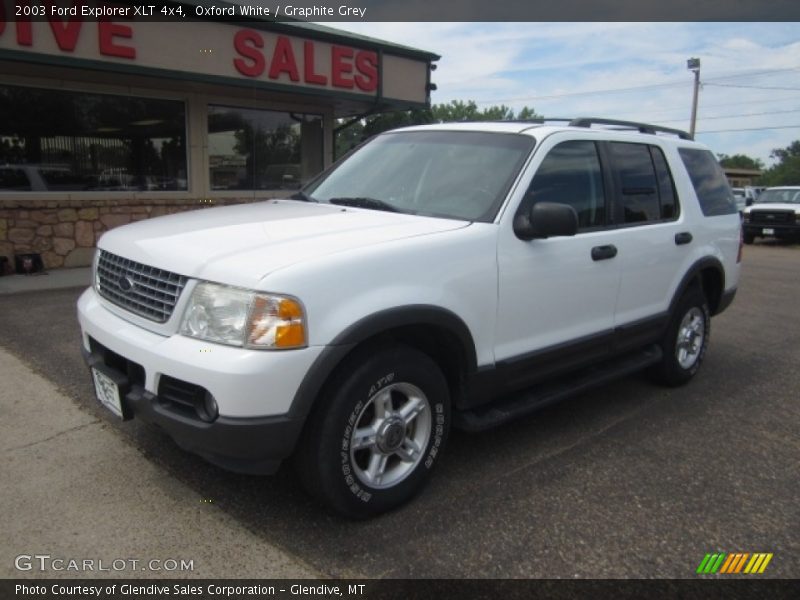 Oxford White / Graphite Grey 2003 Ford Explorer XLT 4x4