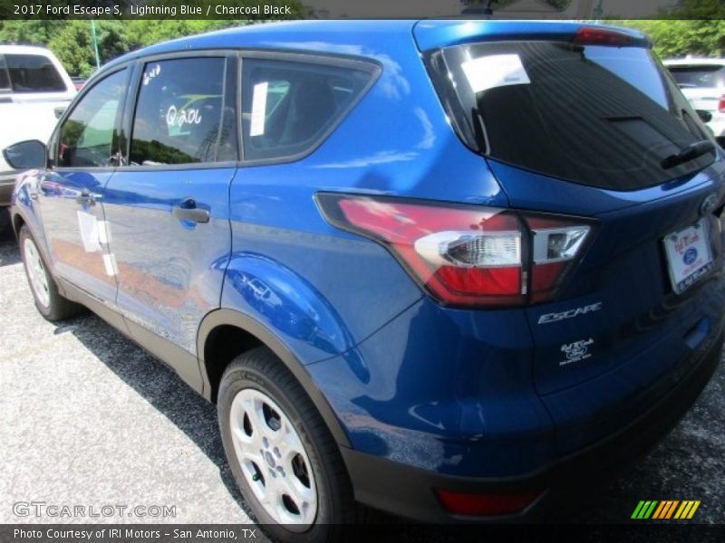 Lightning Blue / Charcoal Black 2017 Ford Escape S