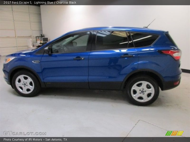 Lightning Blue / Charcoal Black 2017 Ford Escape S