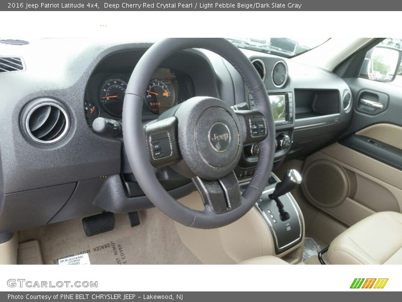 Deep Cherry Red Crystal Pearl / Light Pebble Beige/Dark Slate Gray 2016 Jeep Patriot Latitude 4x4