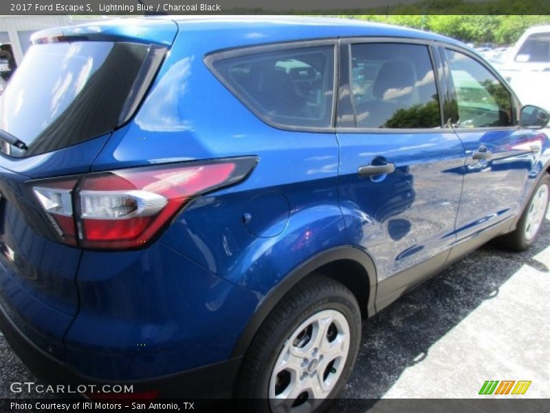 Lightning Blue / Charcoal Black 2017 Ford Escape S
