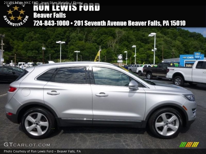Ingot Silver Metallic / Ebony 2015 Lincoln MKC FWD