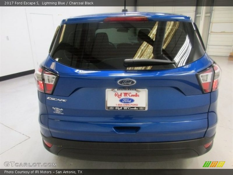 Lightning Blue / Charcoal Black 2017 Ford Escape S
