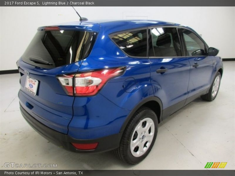 Lightning Blue / Charcoal Black 2017 Ford Escape S