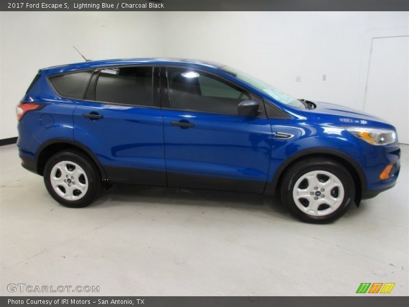 Lightning Blue / Charcoal Black 2017 Ford Escape S