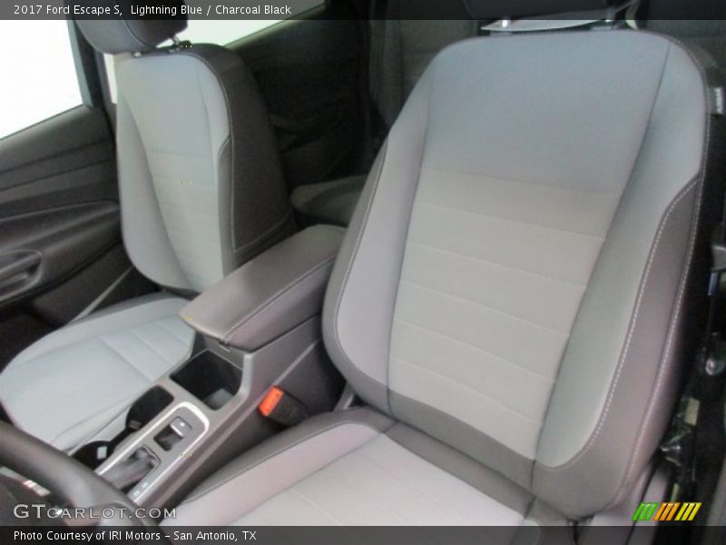 Lightning Blue / Charcoal Black 2017 Ford Escape S