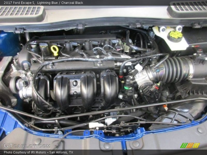 Lightning Blue / Charcoal Black 2017 Ford Escape S