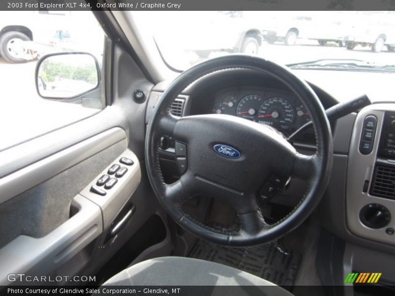 Oxford White / Graphite Grey 2003 Ford Explorer XLT 4x4