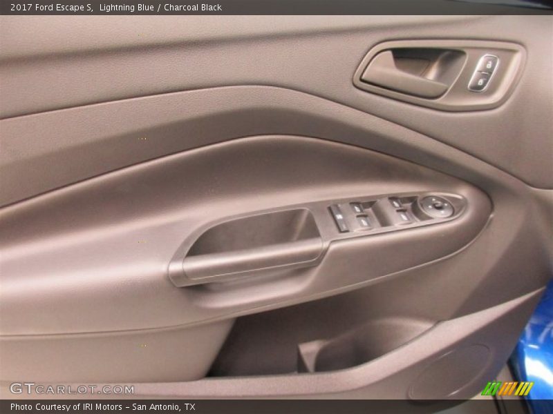 Lightning Blue / Charcoal Black 2017 Ford Escape S