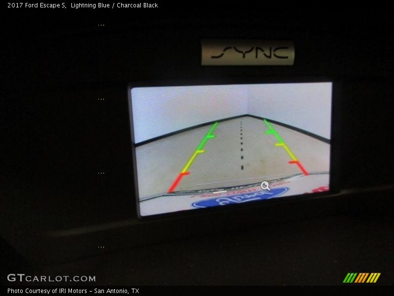 Lightning Blue / Charcoal Black 2017 Ford Escape S