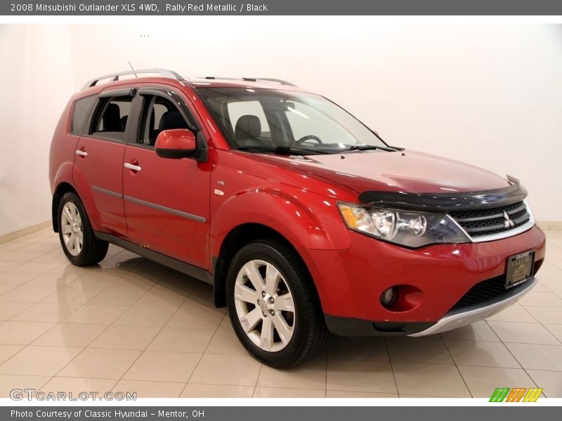 Rally Red Metallic / Black 2008 Mitsubishi Outlander XLS 4WD