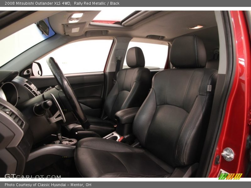 Rally Red Metallic / Black 2008 Mitsubishi Outlander XLS 4WD