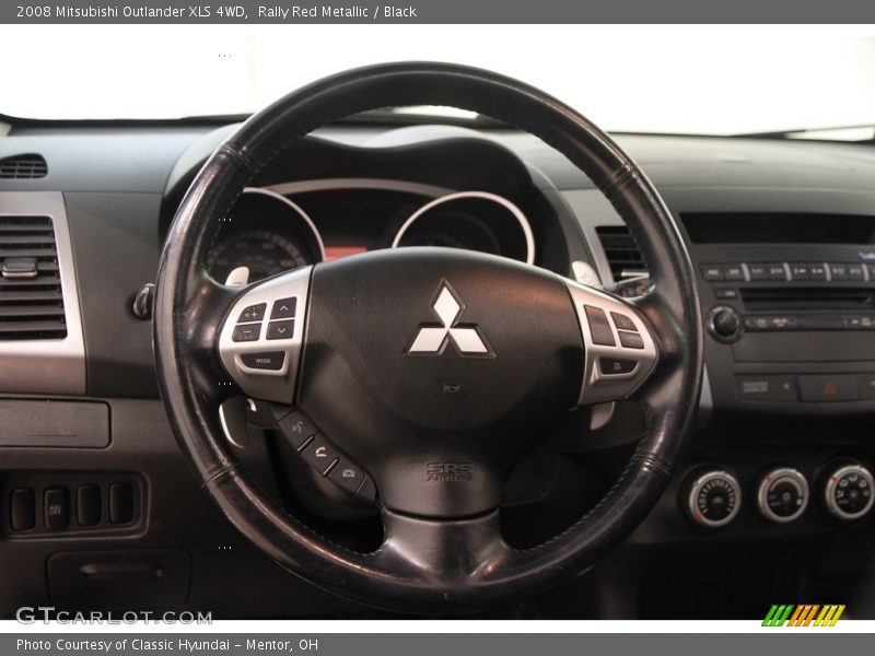 Rally Red Metallic / Black 2008 Mitsubishi Outlander XLS 4WD
