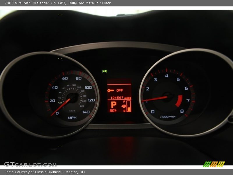 Rally Red Metallic / Black 2008 Mitsubishi Outlander XLS 4WD