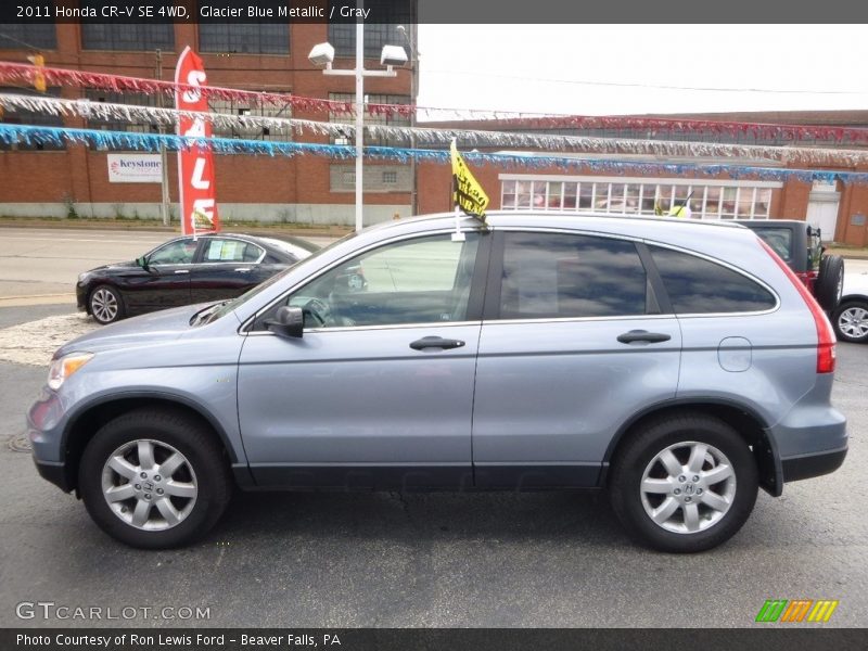 Glacier Blue Metallic / Gray 2011 Honda CR-V SE 4WD