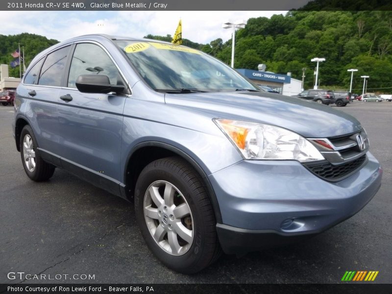 Glacier Blue Metallic / Gray 2011 Honda CR-V SE 4WD