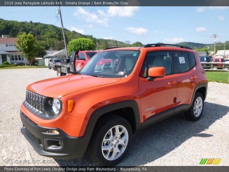 Omaha Orange / Bark Brown/Ski Grey 2016 Jeep Renegade Latitude 4x4