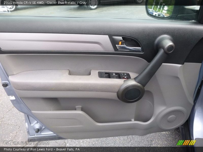 Glacier Blue Metallic / Gray 2011 Honda CR-V SE 4WD