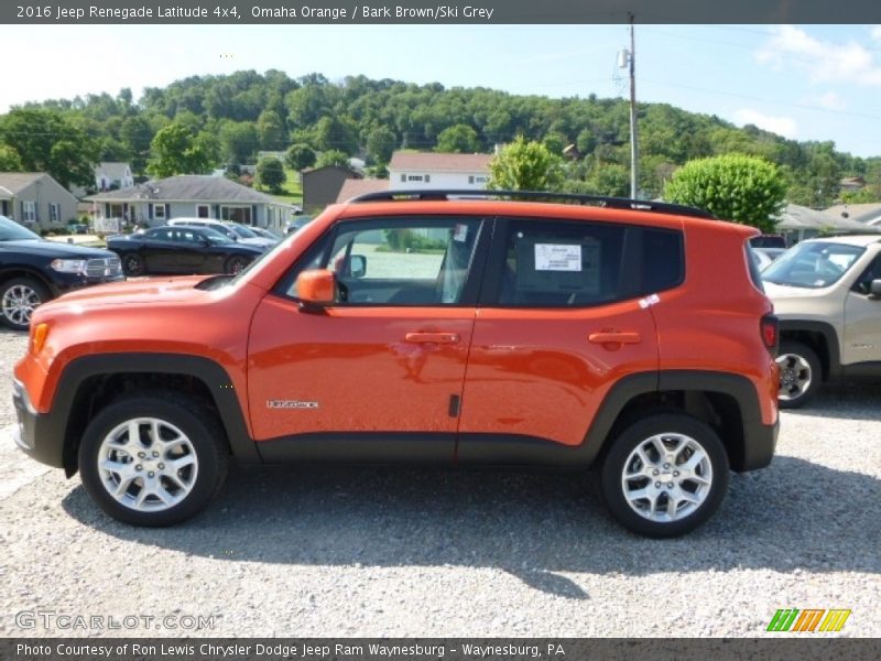 Omaha Orange / Bark Brown/Ski Grey 2016 Jeep Renegade Latitude 4x4