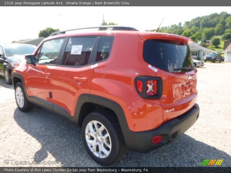 Omaha Orange / Bark Brown/Ski Grey 2016 Jeep Renegade Latitude 4x4