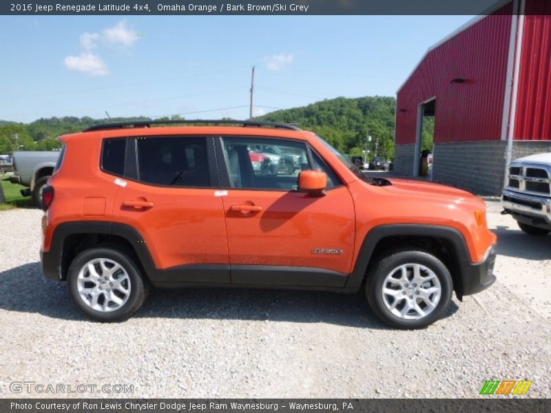 Omaha Orange / Bark Brown/Ski Grey 2016 Jeep Renegade Latitude 4x4