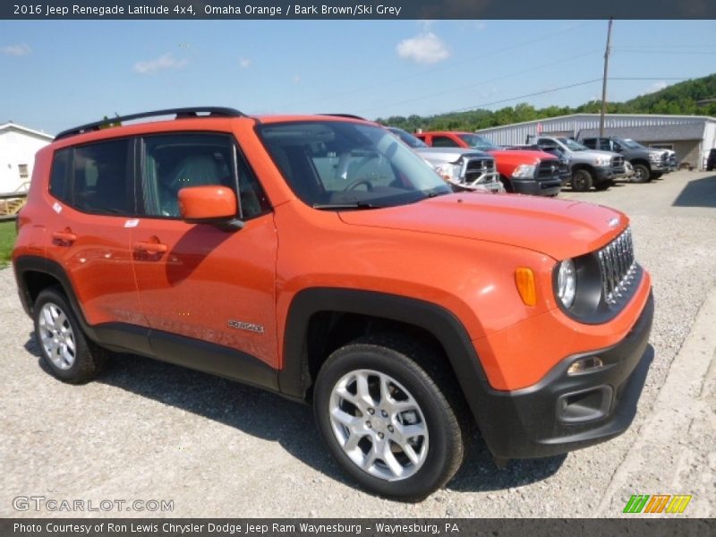 Omaha Orange / Bark Brown/Ski Grey 2016 Jeep Renegade Latitude 4x4