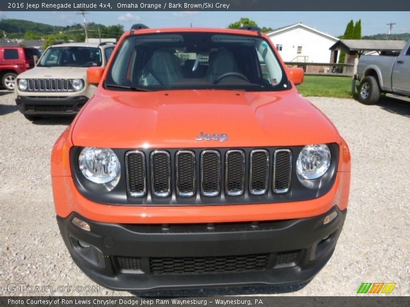 Omaha Orange / Bark Brown/Ski Grey 2016 Jeep Renegade Latitude 4x4