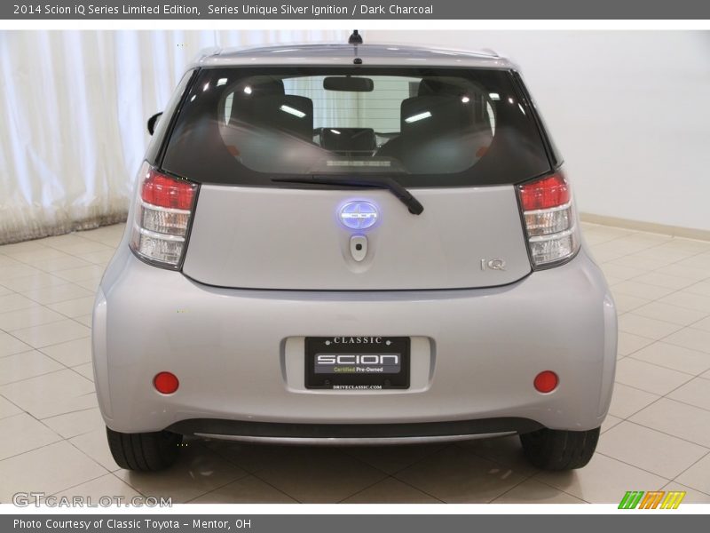 Series Unique Silver Ignition / Dark Charcoal 2014 Scion iQ Series Limited Edition