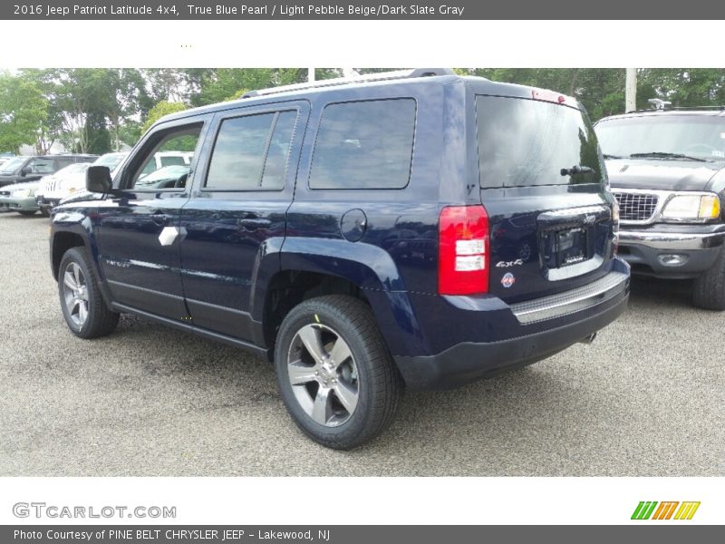 True Blue Pearl / Light Pebble Beige/Dark Slate Gray 2016 Jeep Patriot Latitude 4x4
