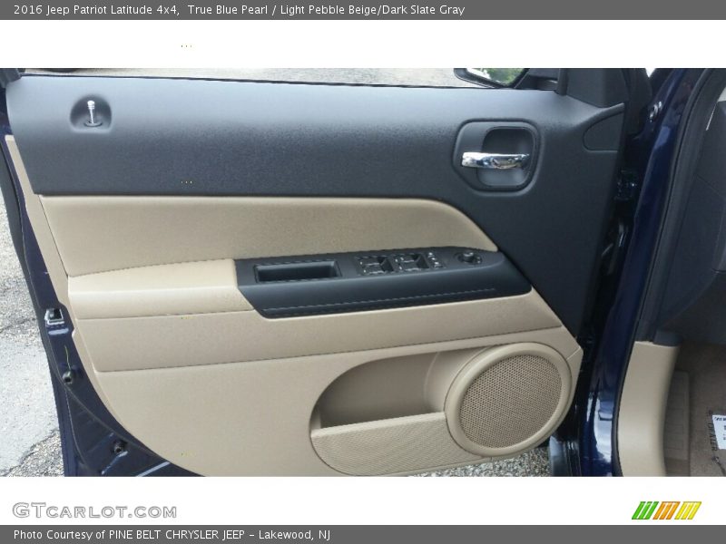 True Blue Pearl / Light Pebble Beige/Dark Slate Gray 2016 Jeep Patriot Latitude 4x4