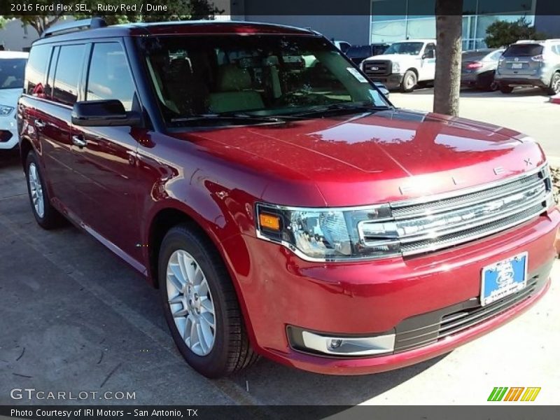 Ruby Red / Dune 2016 Ford Flex SEL