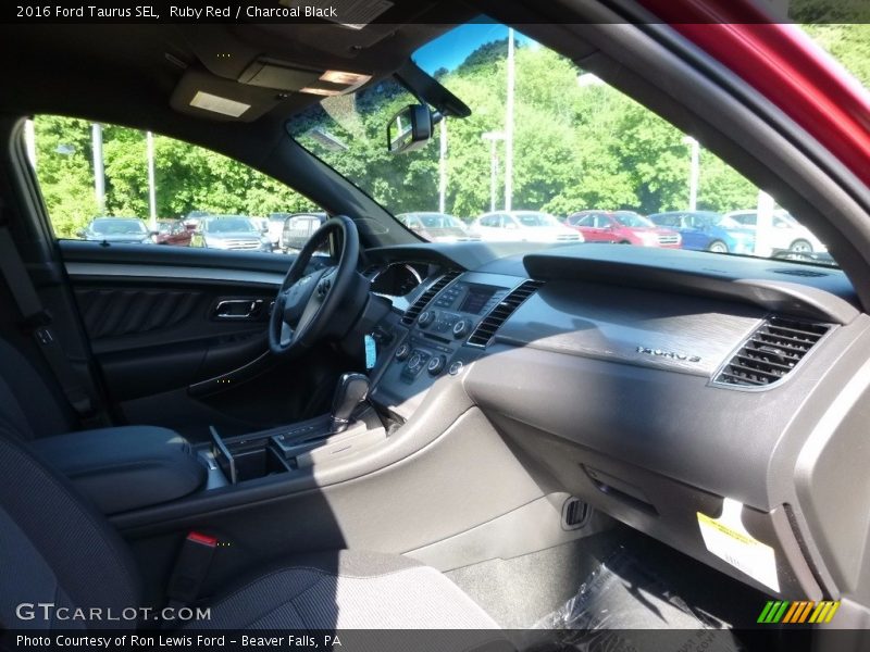 Ruby Red / Charcoal Black 2016 Ford Taurus SEL