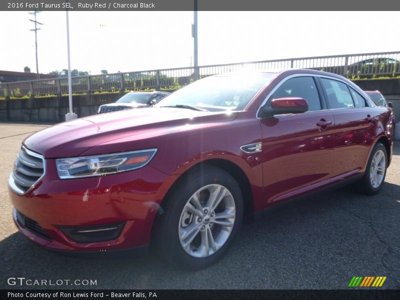 Ruby Red / Charcoal Black 2016 Ford Taurus SEL