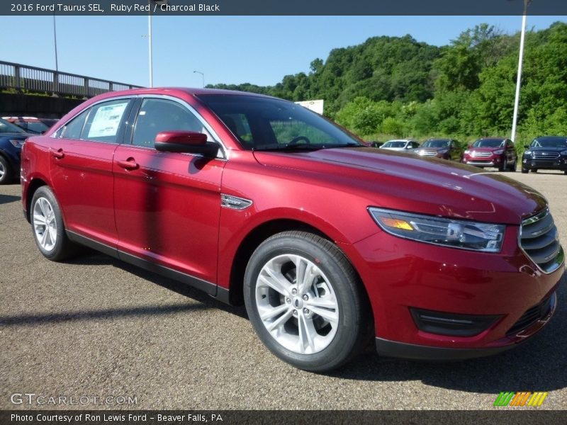 Ruby Red / Charcoal Black 2016 Ford Taurus SEL