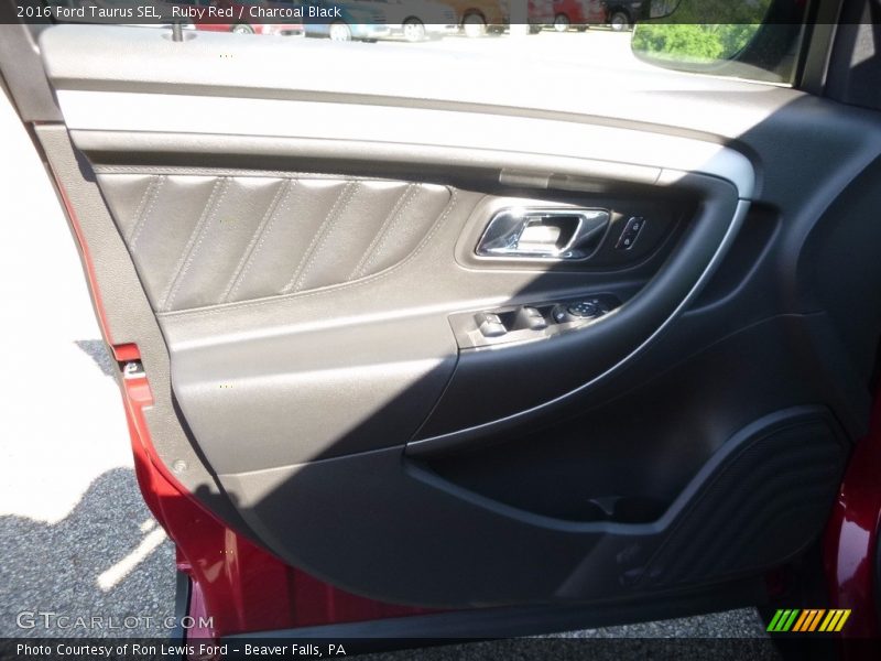 Ruby Red / Charcoal Black 2016 Ford Taurus SEL