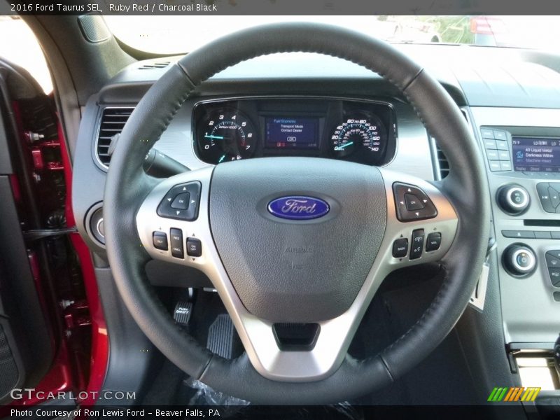 Ruby Red / Charcoal Black 2016 Ford Taurus SEL
