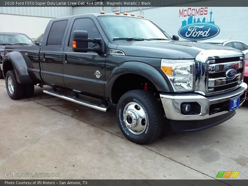 Magnetic Metallic / Black 2016 Ford F350 Super Duty Lariat Crew Cab 4x4 DRW