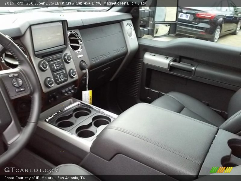 Magnetic Metallic / Black 2016 Ford F350 Super Duty Lariat Crew Cab 4x4 DRW