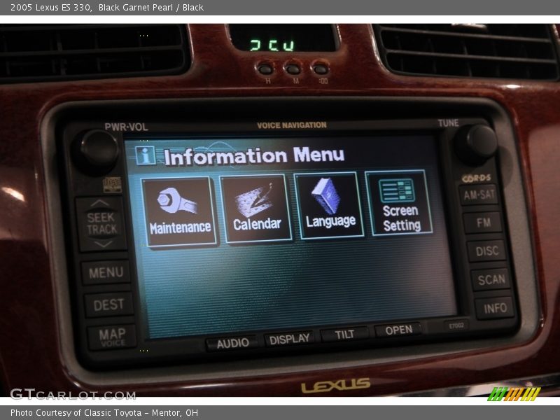 Black Garnet Pearl / Black 2005 Lexus ES 330
