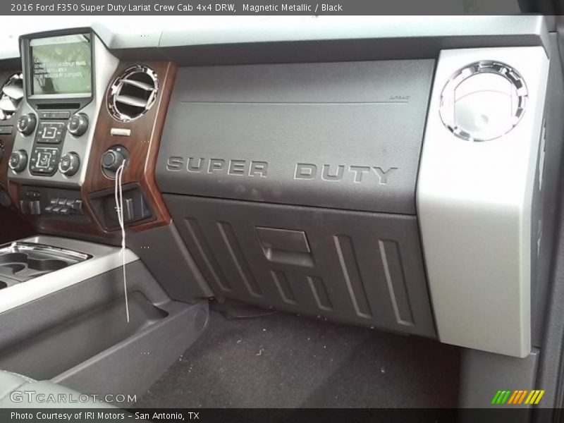 Magnetic Metallic / Black 2016 Ford F350 Super Duty Lariat Crew Cab 4x4 DRW