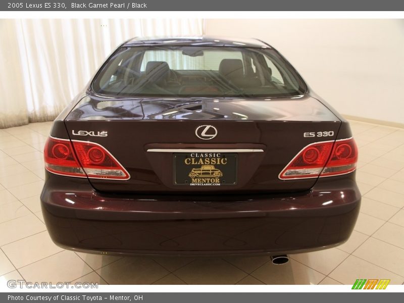Black Garnet Pearl / Black 2005 Lexus ES 330