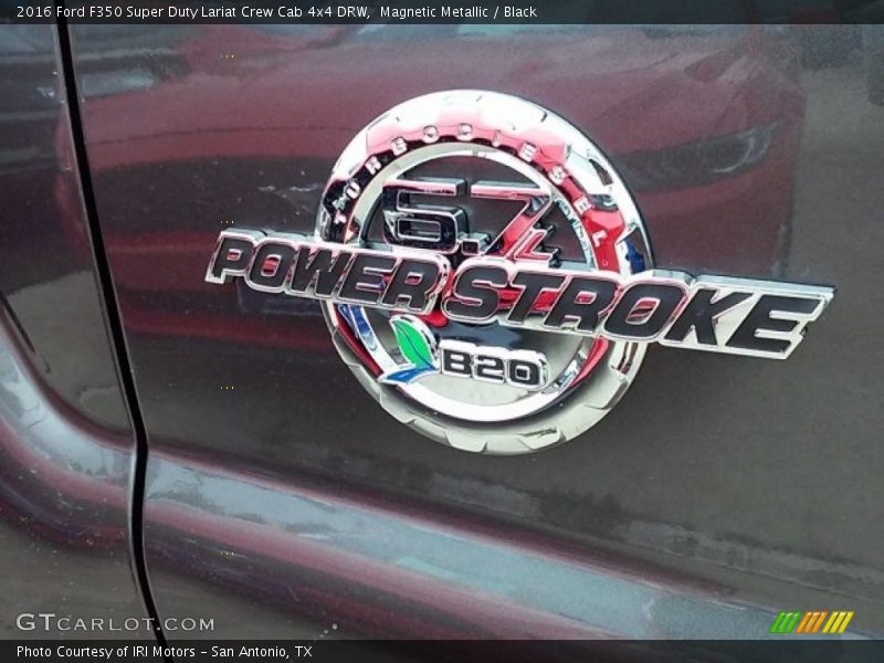 Magnetic Metallic / Black 2016 Ford F350 Super Duty Lariat Crew Cab 4x4 DRW