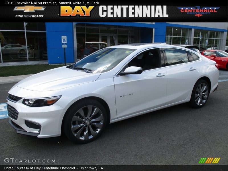 Summit White / Jet Black 2016 Chevrolet Malibu Premier