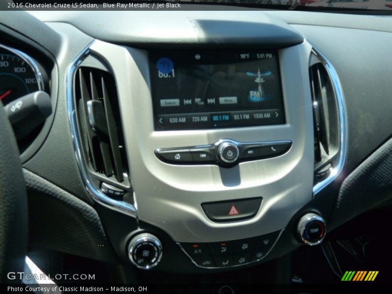 Blue Ray Metallic / Jet Black 2016 Chevrolet Cruze LS Sedan